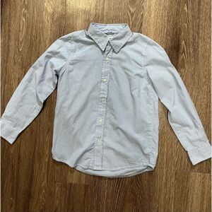 Place est 1989 blue and white pinstriped long sleeve dress shirt. Size medium7/8